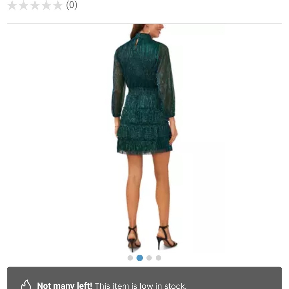 1. State Green Ruffle Dress - Picture 2 of 6